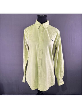 Harmont & Blaine Shirt Men’s M Button Down 100% Cotton Slim Fit Light Yellow